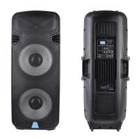 Accuracy Pro Audio PML215AMXQ-BT High Power 300W Powered Portable Plastic Dual 15 Inch Active Speaker